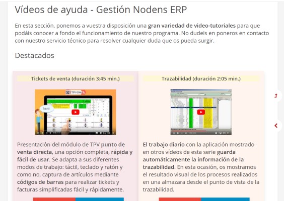 Nueva página de ayuda para es software-programa de gestión de empresas GN ERP